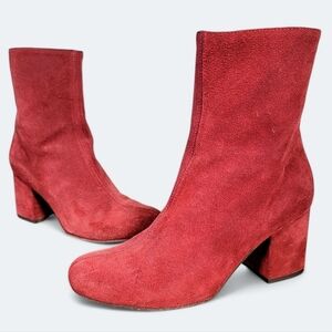 Free People Red Suede Women's Boots Size 36